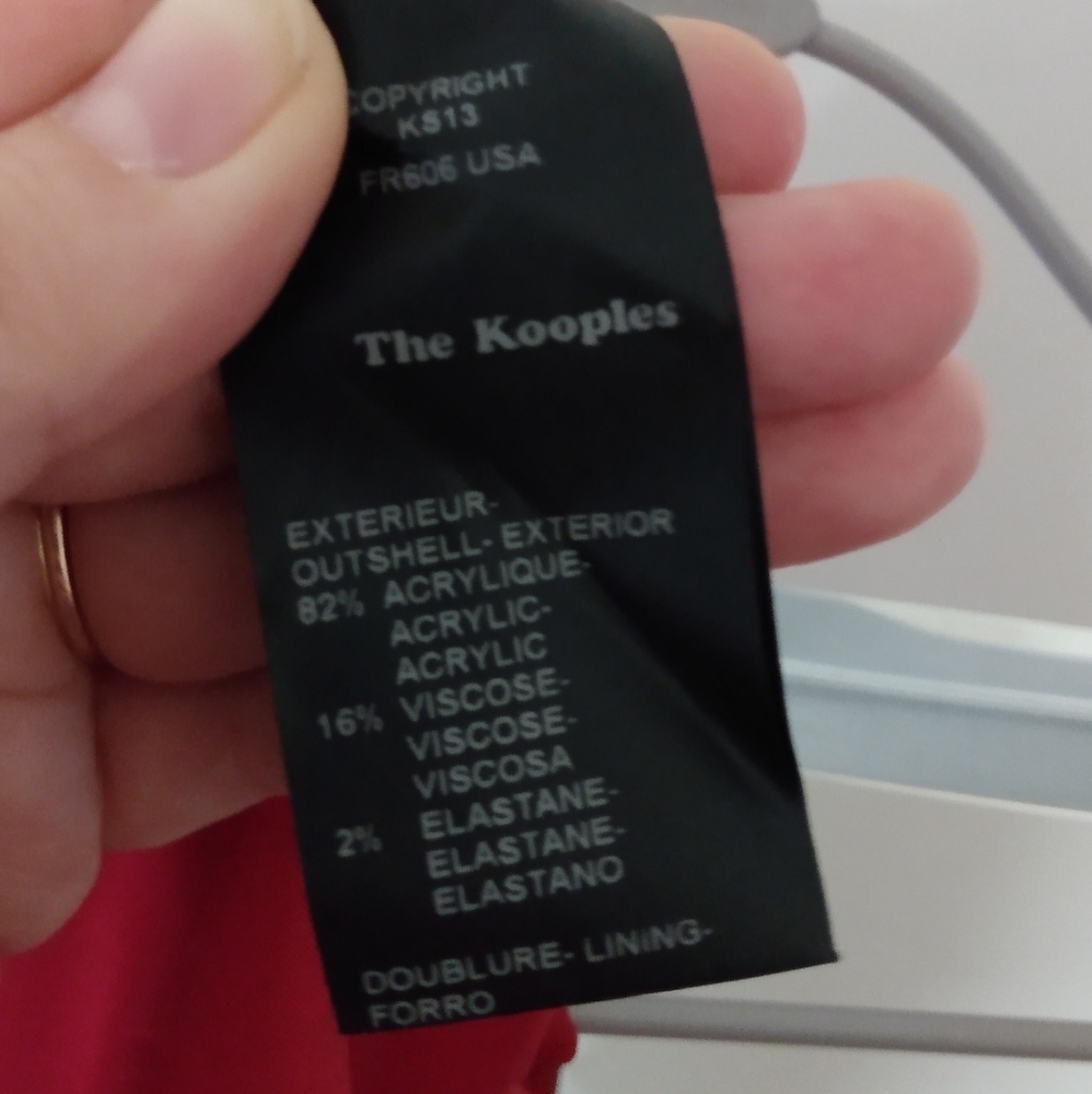 The Kooples Strapless Peplum Mini Cherry Red Cocktail Dress - Picture 4 of 5